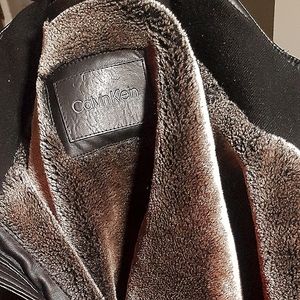 Leather Calvin Klein Jacket